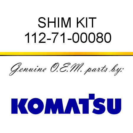 SHIM KIT 112-71-00080