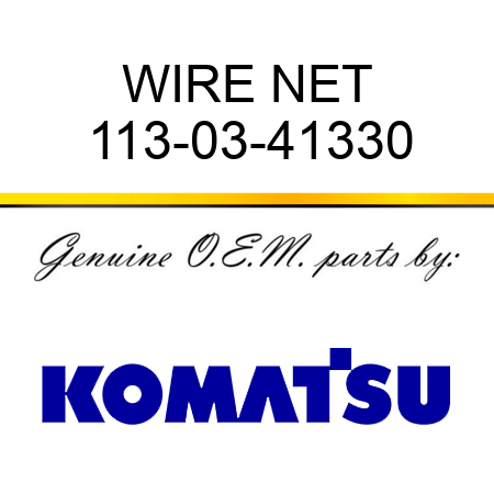 WIRE NET 113-03-41330
