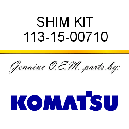 SHIM KIT 113-15-00710
