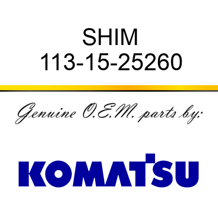 SHIM 113-15-25260