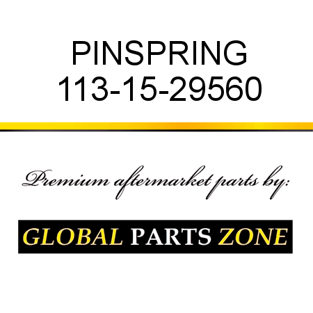 PIN,SPRING 113-15-29560