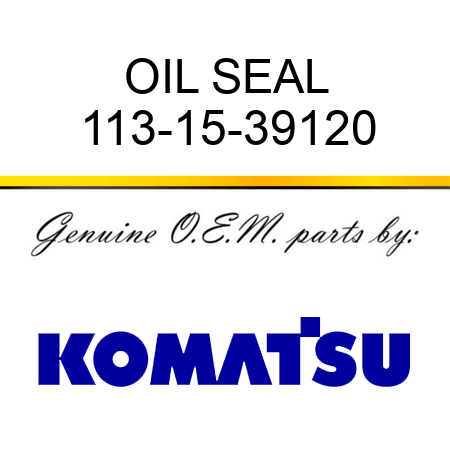 OIL SEAL 113-15-39120