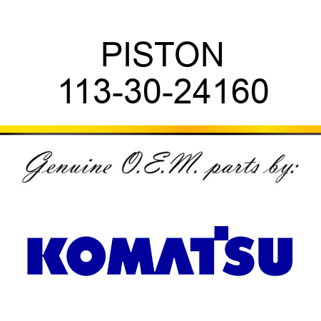 PISTON 113-30-24160