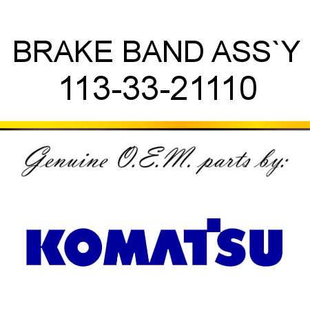 BRAKE BAND ASS`Y 113-33-21110