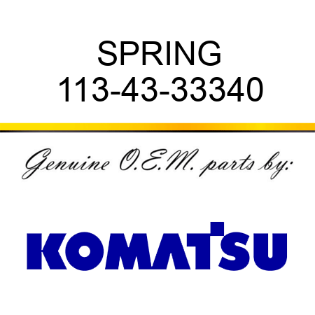 SPRING 113-43-33340