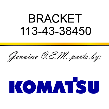 BRACKET 113-43-38450
