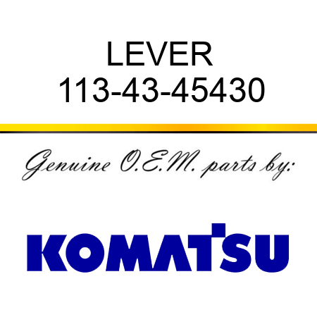 LEVER 113-43-45430