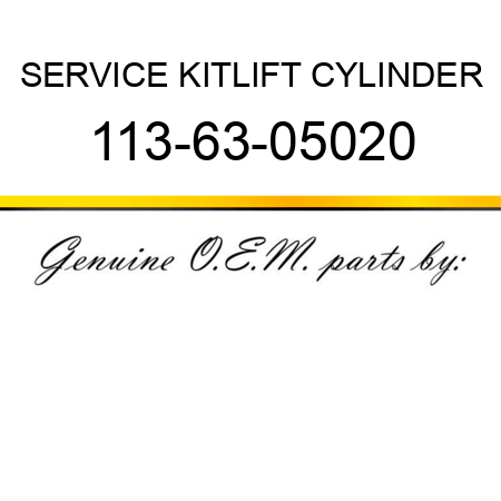 SERVICE KIT,LIFT CYLINDER 113-63-05020