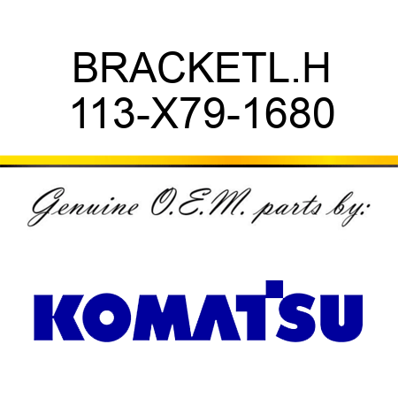 BRACKET,L.H 113-X79-1680