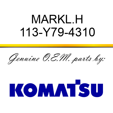MARK,L.H 113-Y79-4310