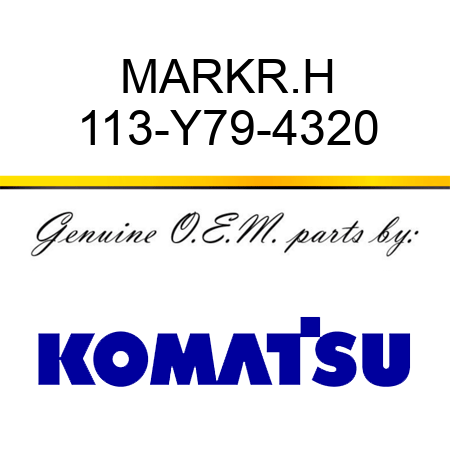 MARK,R.H 113-Y79-4320