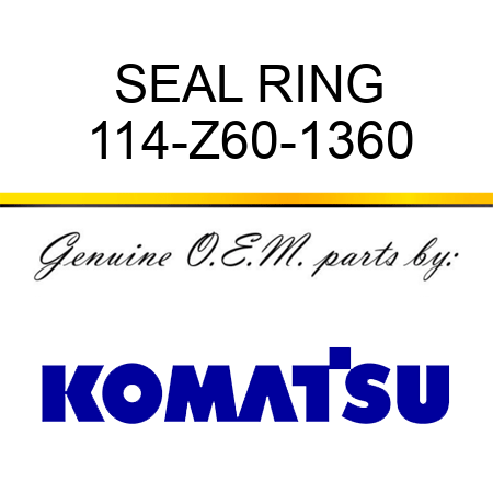 SEAL RING 114-Z60-1360