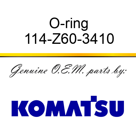 O-ring 114-Z60-3410