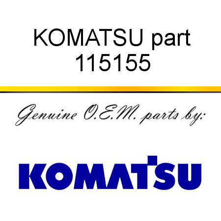 KOMATSU part 115155