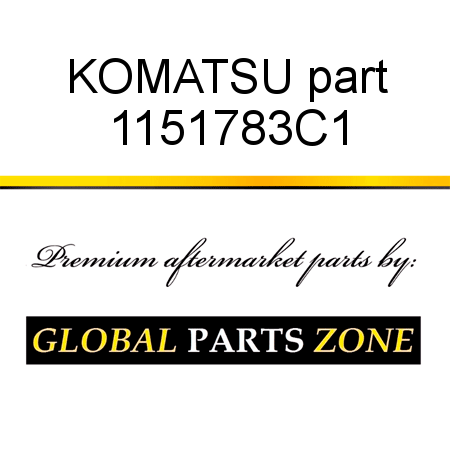 KOMATSU part 1151783C1