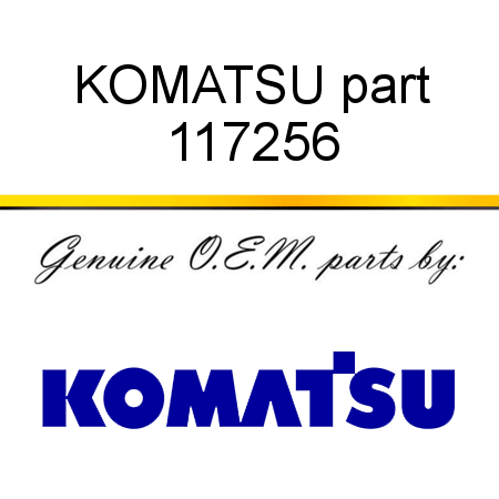 KOMATSU part 117256