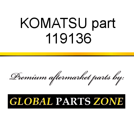 KOMATSU part 119136