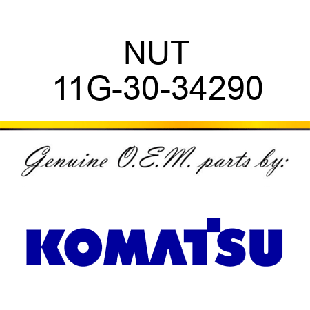 NUT 11G-30-34290