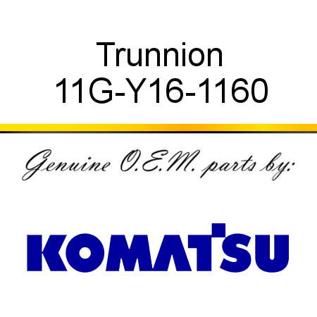 Trunnion 11G-Y16-1160