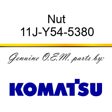 Nut 11J-Y54-5380