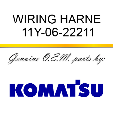 WIRING HARNE 11Y-06-22211