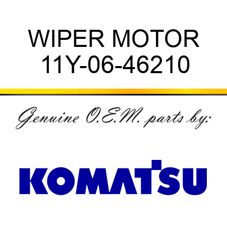 WIPER MOTOR 11Y-06-46210