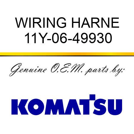 WIRING HARNE 11Y-06-49930