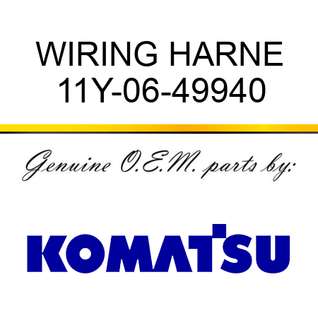 WIRING HARNE 11Y-06-49940