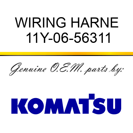 WIRING HARNE 11Y-06-56311
