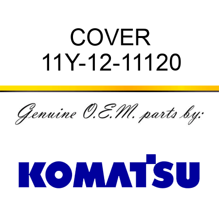 COVER 11Y-12-11120