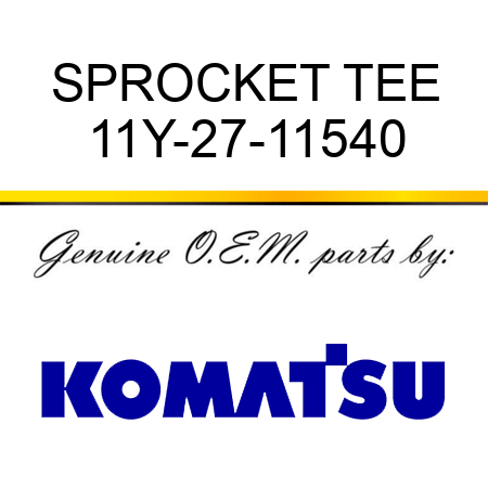 SPROCKET TEE 11Y-27-11540