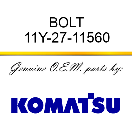 BOLT 11Y-27-11560