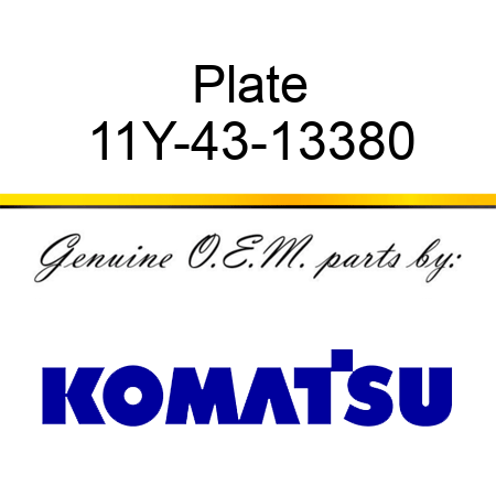 Plate 11Y-43-13380