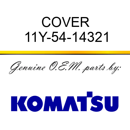 COVER 11Y-54-14321