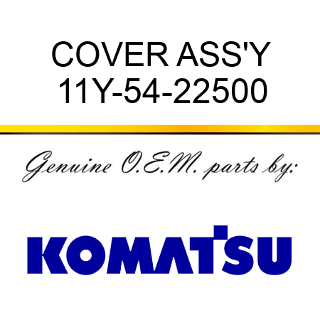 COVER ASS'Y 11Y-54-22500