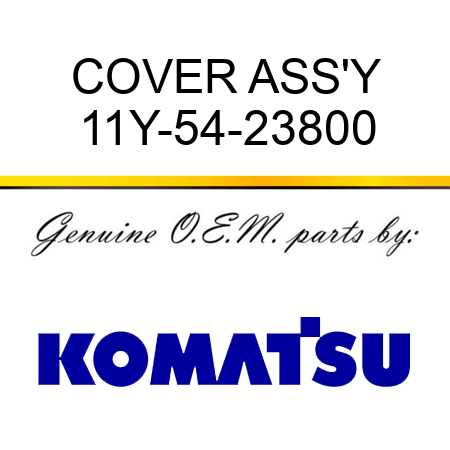 COVER ASS'Y 11Y-54-23800