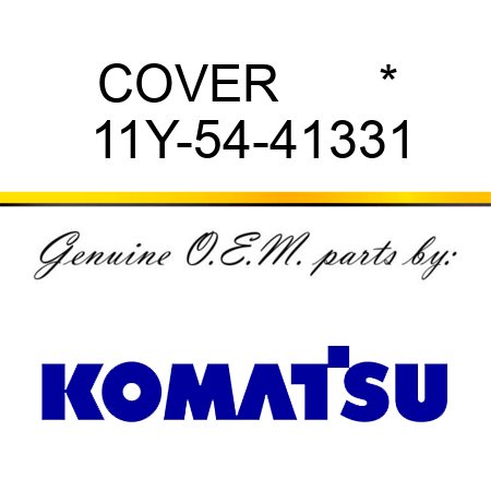 COVER       * 11Y-54-41331
