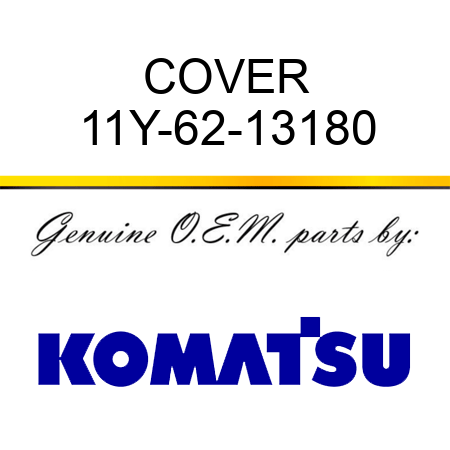 COVER 11Y-62-13180