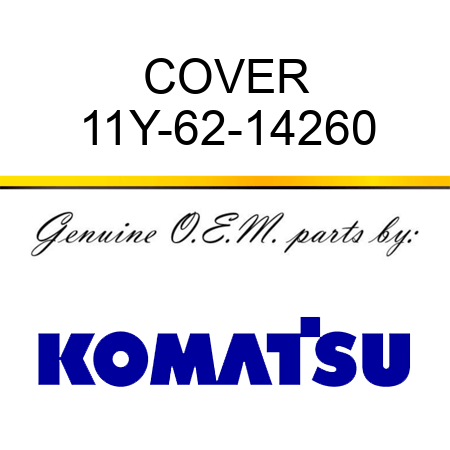 COVER 11Y-62-14260