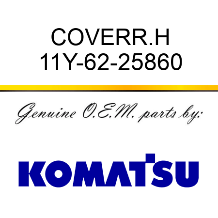 COVER,R.H 11Y-62-25860