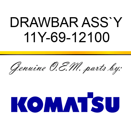 DRAWBAR ASS`Y 11Y-69-12100