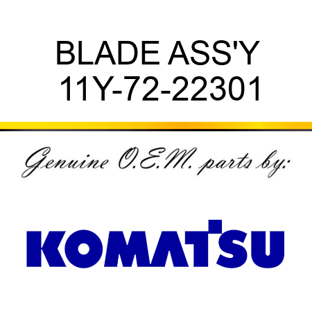 BLADE ASS'Y 11Y-72-22301