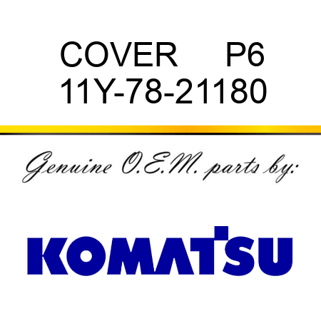 COVER     P6 11Y-78-21180