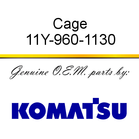 Cage 11Y-960-1130