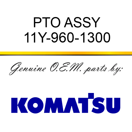 PTO ASSY 11Y-960-1300