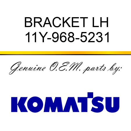 BRACKET LH 11Y-968-5231
