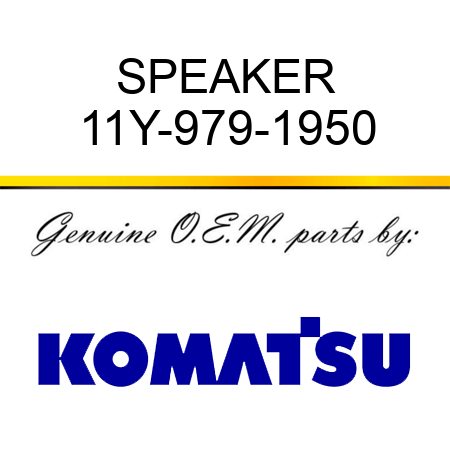 SPEAKER 11Y-979-1950