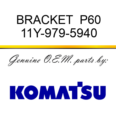 BRACKET  P60 11Y-979-5940