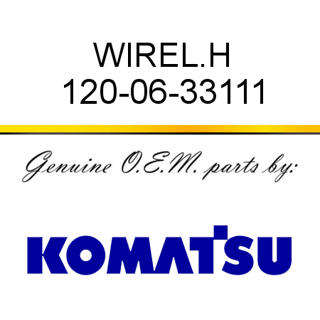 WIRE,L.H 120-06-33111