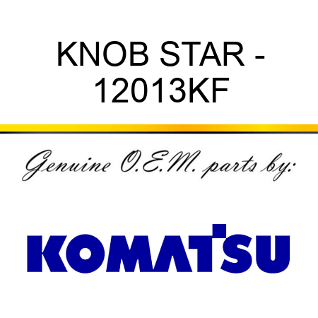 KNOB, STAR - 12013KF